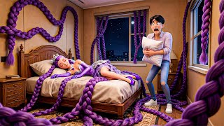 Download lagu Rumi's Enchanted Long Hair Disturbs Jinu's Sleep🪮😴| KPOP Demon Hunters mp3