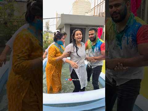 Holi Celebration Gone Wrong❌️🌈🔫 #reaction #comedy #vlog #holi #holispecial #trending #viral #shorts