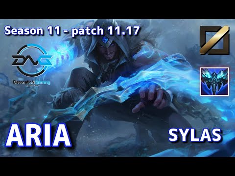 【韓国サーバー/GM】DFM Aria サイラス(Sylas) VS ライズ(Ryze) MID - Patch11.17 KR Ranked【LoL】