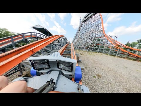 Wicked Cyclone at Six Flags New England - FULL POV