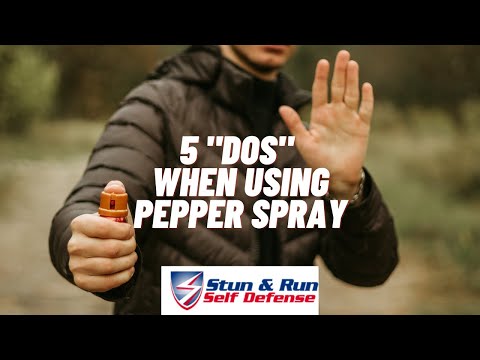 5 Things to Do When Using Pepper Spray (Do's)