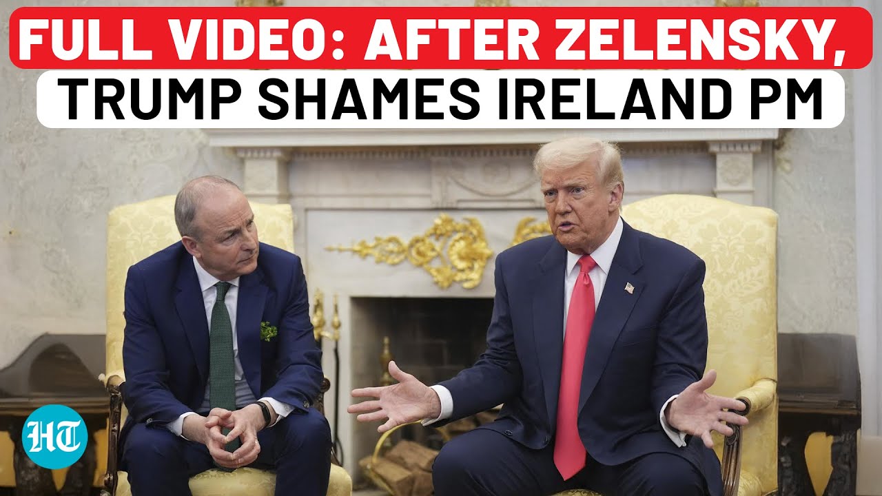 Trump Gets Angry Again Inside White House, Shames Ireland PM Over Tariffs | Full Video | Ukraine
