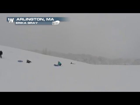 Heavy Snow Hits Long Arlington, MA