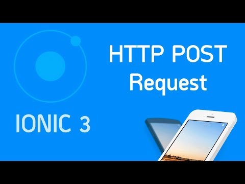 Ionic 3 Tutorial 5 Http Post Request