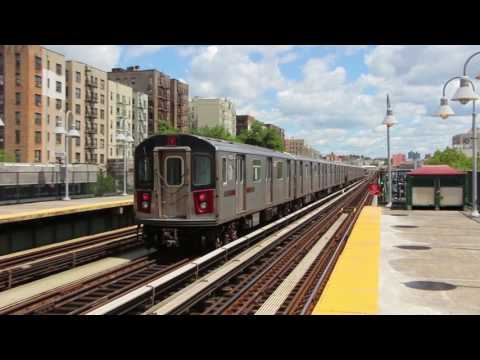 R142 (4) Train at Mt Eden Avenue