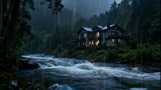 Heavy Rain in the Forest: 1 Hour for Sleeping, Relaxing, Studying, Overcoming Insomnia