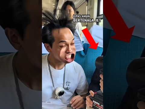 Momen Lucu Saat Mencoba Kipas Angin Bertenaga Jet #shorts