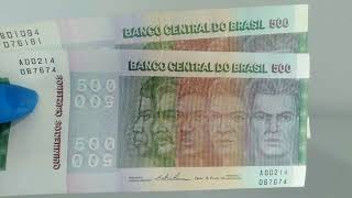 A cédula mais incrível 500 Cruzeiros