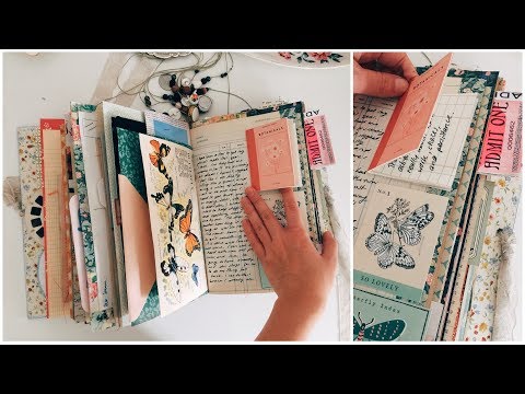 junk journal with me  process video ideas tips