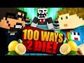 We HAVE to drink LIME JUICE! 100 Ways to DIE! in Minecraft!