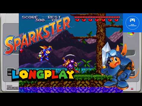 SPARKSTER | Super Nintendo | Playthrough + Hard mode