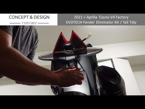 2021 2022 2023 2024 Aprilia Tuono EVOTECH Fender Eliminator Tail Tidy Kit
