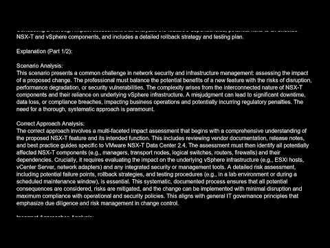 2V0 41 19 VMware Professional NSX T Data Center 2 4 Free Practice Test And Answers Updated