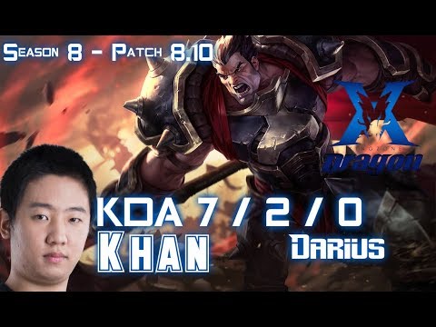 KZ Khan DARIUS vs SINGED Top - Patch 8.10 KR Ranked