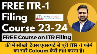 ITR 1 Filing Online 2023-24 | ITR 1 Filing Online 2023-24 Salaried Person | Filing ITR 1 Online