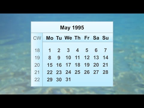 May 1995 Calendar