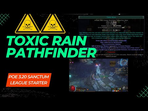 [POE 3.20] Toxic Rain Pathfinder my best league starter yet (newbie friendly)
