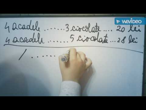 Clasa a IV-a, probleme rezolvate prin metoda comparatiei