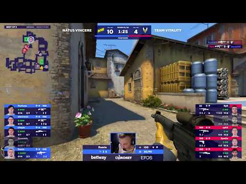 [CS:GO] FLAMIE INSANE 4K! NAVI VS TEAM VITALITY #csgo #blastpremier
