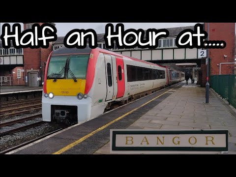 Half an Hour at (373) - Bangor Station 29.12.2021 - Class 153 158 175 Transport for Rail Trains