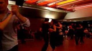 Sebastian Arce 2 dancing during Milonga TIP-TV