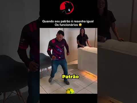Quando seu patrão é resenha igual os funcionários 🤣 #humor