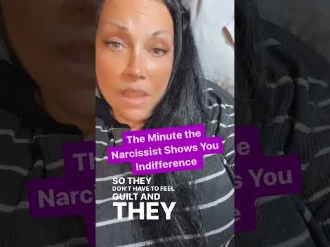 The Minute the Narcissist Shows You Indifference | #narcissist