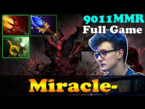 Miracle- 9000MMR Plays Shadow Fiend Full Game - Dota 2