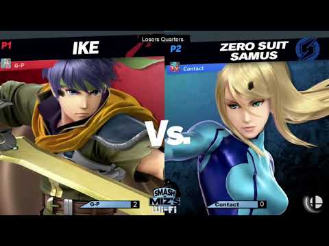 Smash @ Miz's WiFi 3 - G-P (Ike) vs. Contact (Pichu, ZSS) Losers Quarters