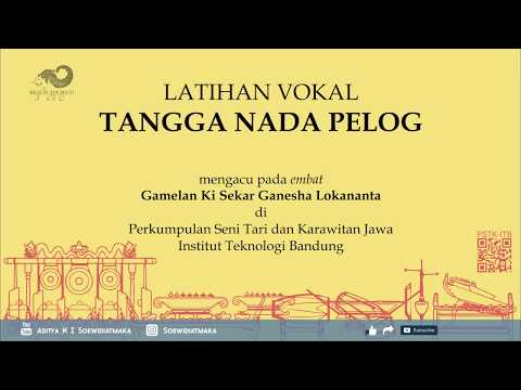 Latihan vokal tangga nada pelog