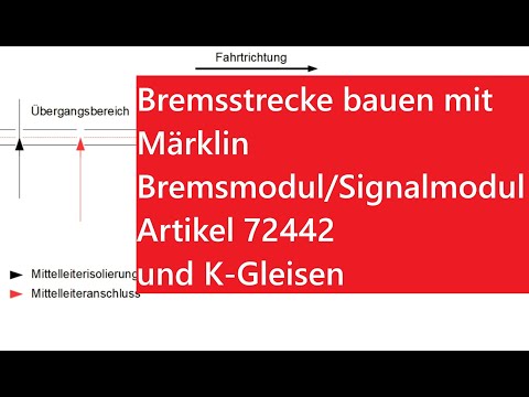 Wir bauen eine Bremsstrecke mit Märklin K-Gleisen und Bremsmodul 72442