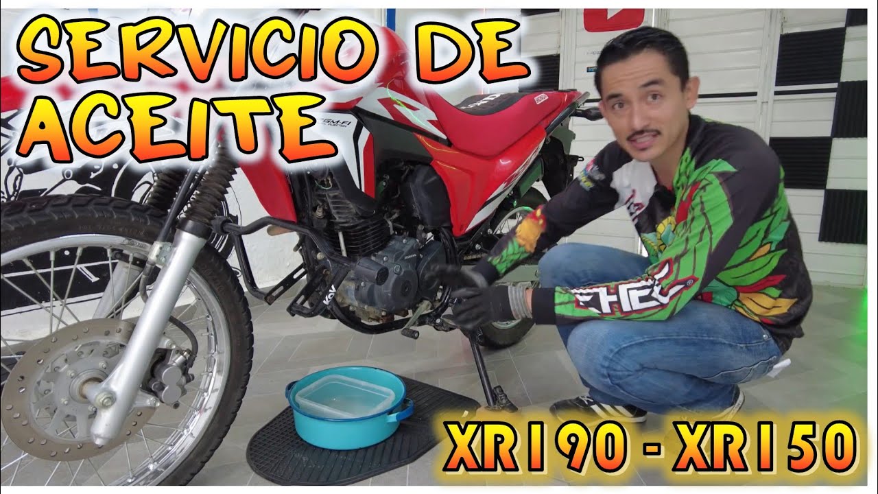 CAMBIO DE ACEITE DE XR190 Y XR150