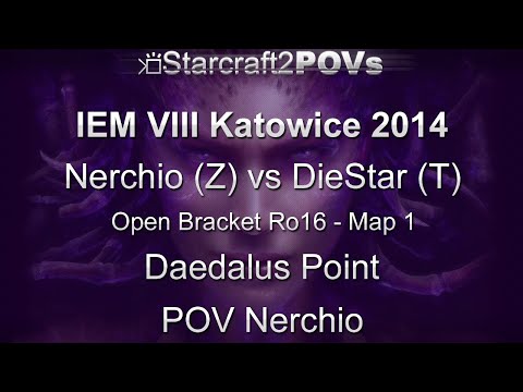 SC2 HotS - IEM VIII Katowice 2014 - Nerchio vs DieStar - OB Ro16 - Map 1 - Daedalus Point - Nerchio