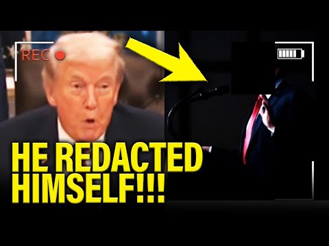 Trump LOSES IT as REDACTIONS OF HIMSELF UNCOVERED!!