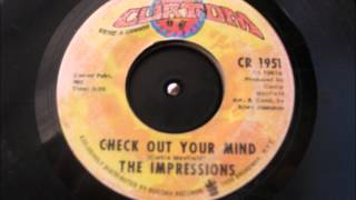 THE IMPRESSIONS CHECK OUT YOUR MIND CURTOM RECORD LABEL