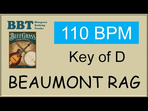 Beaumont Rag  - 110 BPM bluegrass backing track