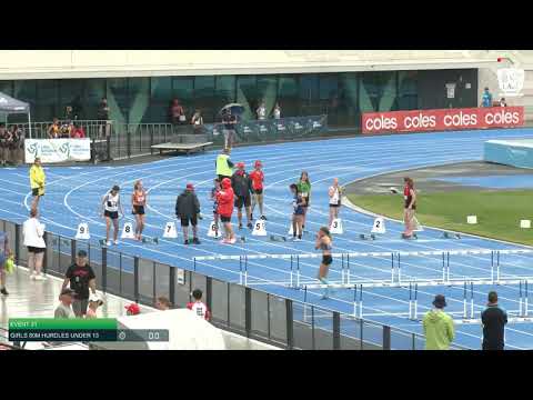 Girls Under 13 80m Hurdles H3 - 2020 State Combined Events Championships // LAVicTV