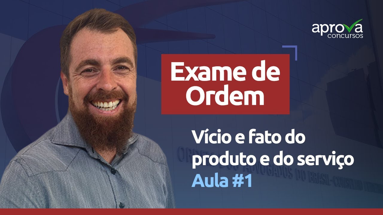 Direito do Consumidor - Vício e fato do produto e do serviço - aula I (aula gratuita)