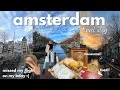 36 hours in AMSTERDAM 🇳🇱travel vlog | rainy winter, famous fries, rijksmuseum