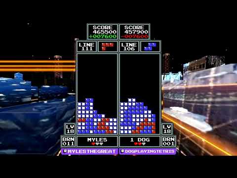 MylesTheGreat vs. Dogplayingtetris (2.3 million combined score)