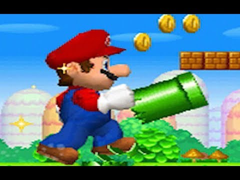 New Super Mario Bros. DS - 100% Full Game Walkthrough (All Star Coins & Secret Exits)