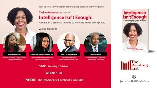 Virtual book launch: Intelligence Isn&#39;t Enough by Carice Anderson