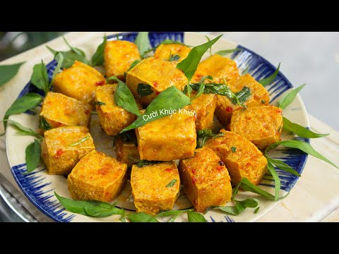 3 BƯỚC LÀM ĐẬU HỦ CHIÊN GIÒN SỐT SATE NGON KHÔNG BỊ KHÔ - CKK