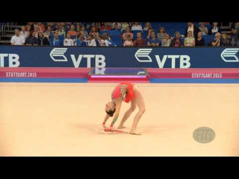 Paulien BOONE (BEL) 2015 Rhythmic Worlds Stuttgart - Qualifications Clubs