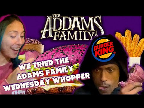 Trying Burger King’s ‘Wednesday Whopper’! Is the Addams Family Burger Tasty or Bad? | JustUsBlazes