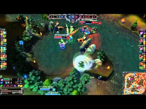 [League of Legends] HighLight #2 - Support da line nossa line Fire roubando Dragon na scrim.