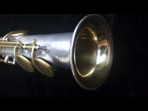 Martin Handcraft Phase III Soprano Sax - 1928 - Silver plated body, gold washed bell, gold plated keywork image 26