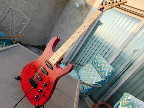 Video! Stinger by C. F. Martin & Company Super Strat- Red Crackle image 19