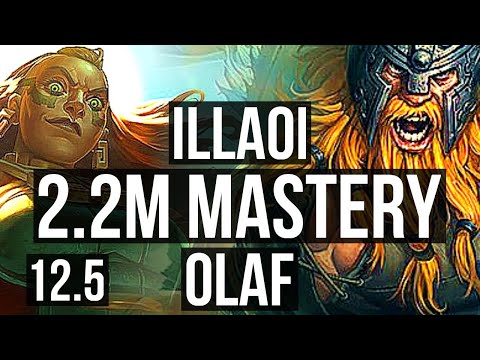 ILLAOI vs OLAF (TOP) | Rank 4 Illaoi, 2.2M mastery, 6 solo kills, 900+ games | KR Master | 12.5