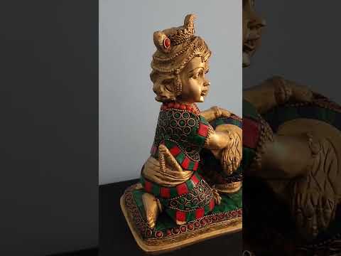 Brass ladoo gopal makhan chor